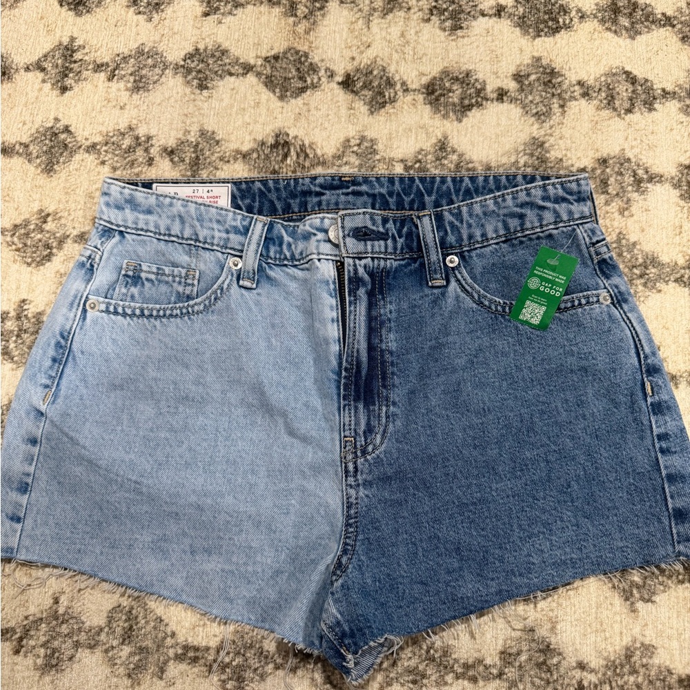 GAP Two-Tone Denim Women Shorts